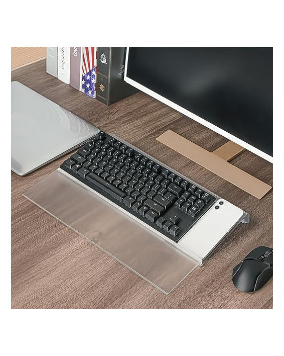 Geekria Universal Acrylic Raised Stand Palm Rest Ckear