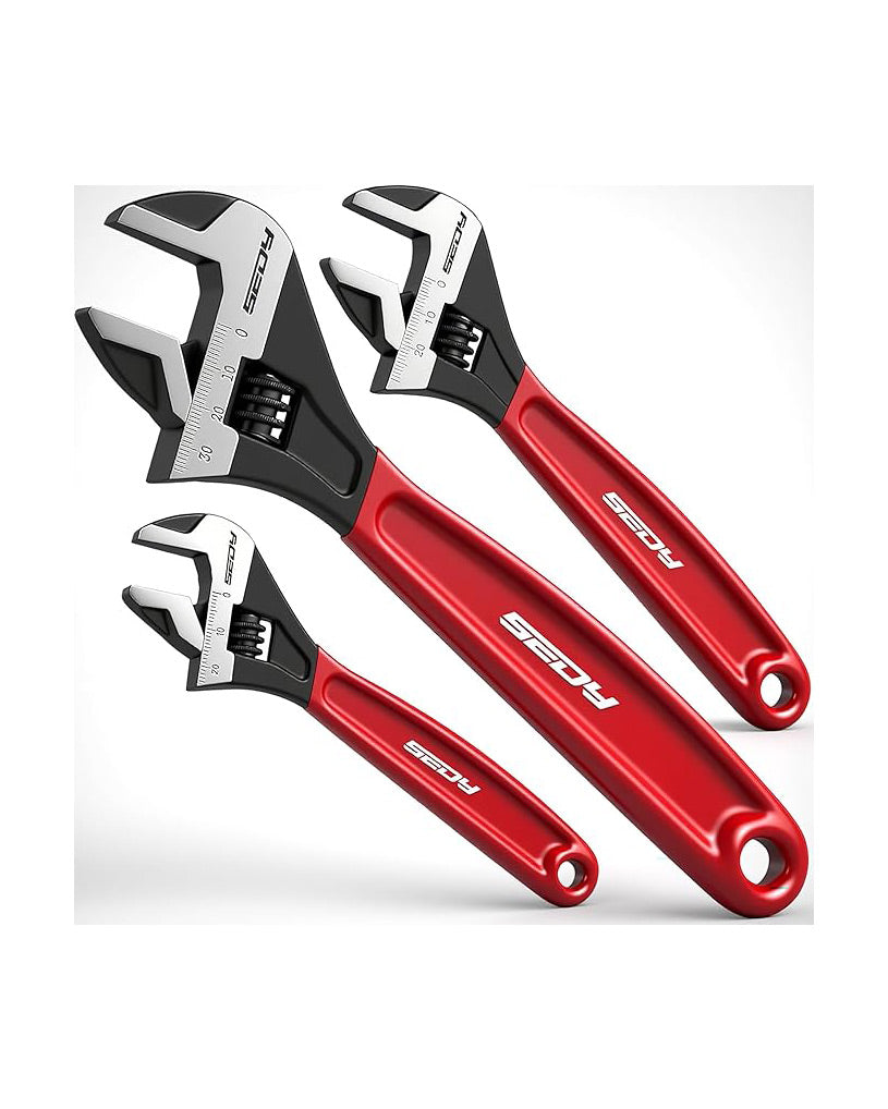 SEDY Adjustable Wrench Set Pipe Spanner: 6