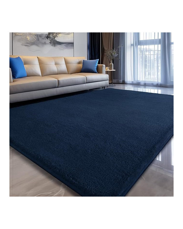Large Carpet Rug 200 x 290cm Navy Blue 