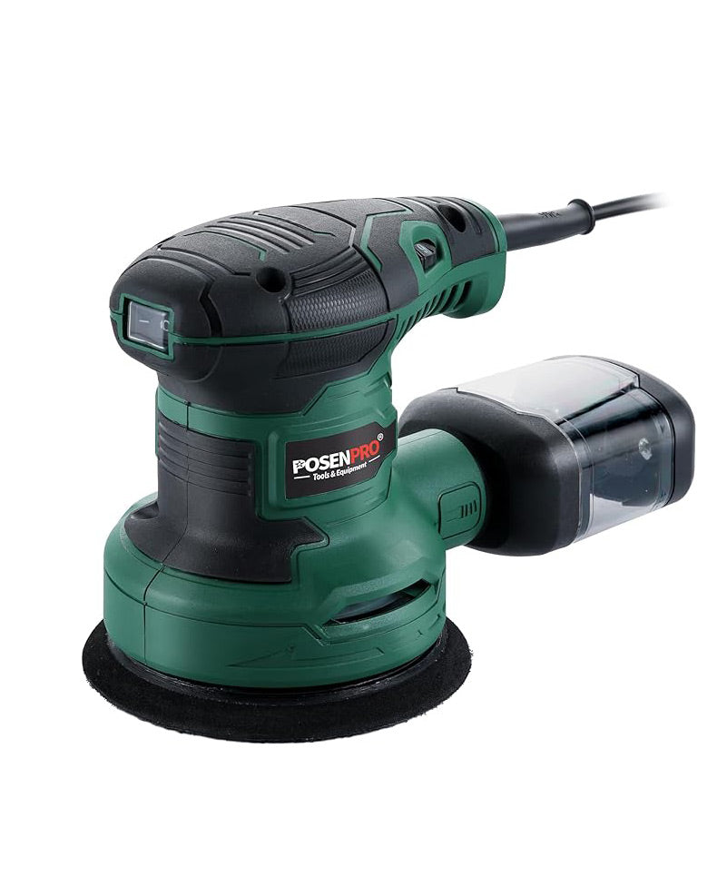 POSENPRO 300W Orbital Sander with 20Pcs 125mm Sandpapers
