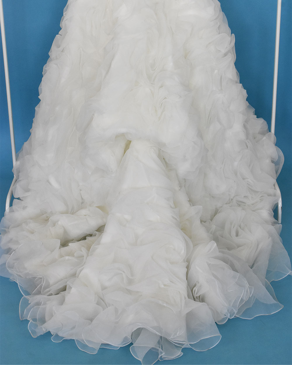 Kay Mason Ivory Ruffle Princess Wedding Dress Size 10