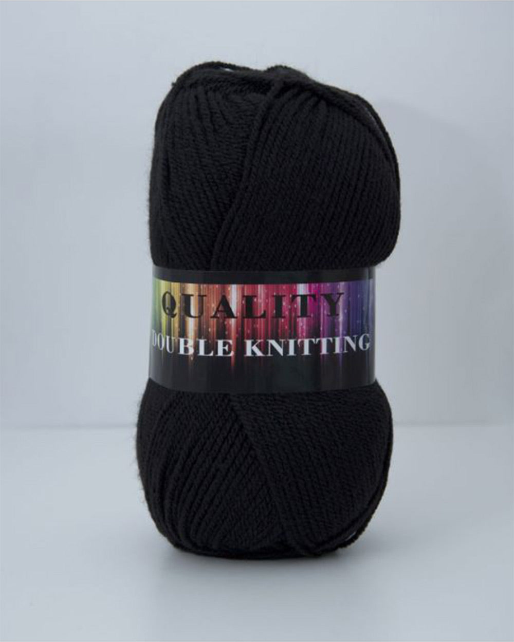 Single Ball Double Knit Wool Black
