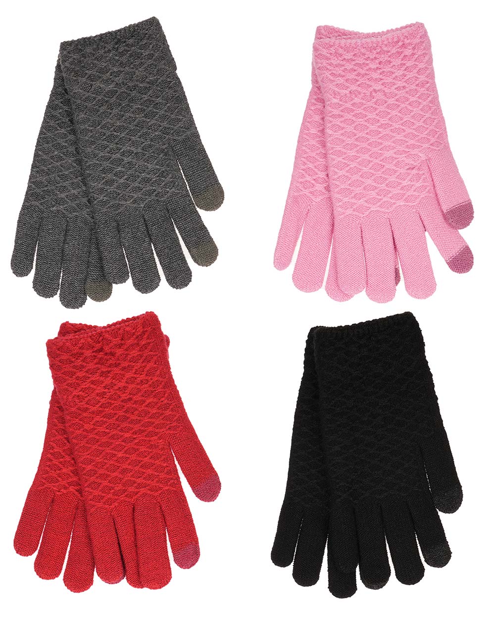 Touch Screen Ladies Gloves Knitted