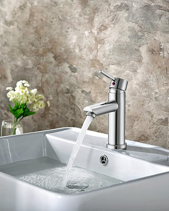 Hapilife Bathroom Sink Mixer Tap Chrome