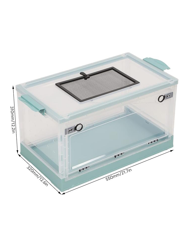  Hamster Transparent Cage Large Capacity Breathable Blue