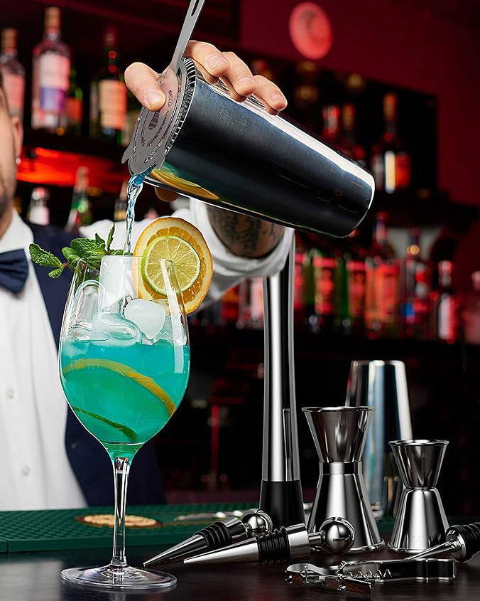 14PCS Cocktail Making Set Rotating Stand Stainless Steel