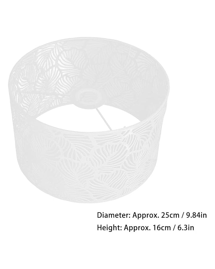  Decorative Lampshade Hollow Carved Metal White