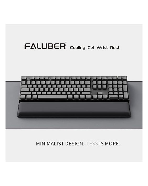 Faluber Cooling Gel Wrist Rest Pad  Keyboard Black