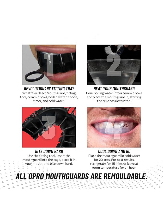 OPRO Silver Level Mouthguard Gum Shield Adult Kids