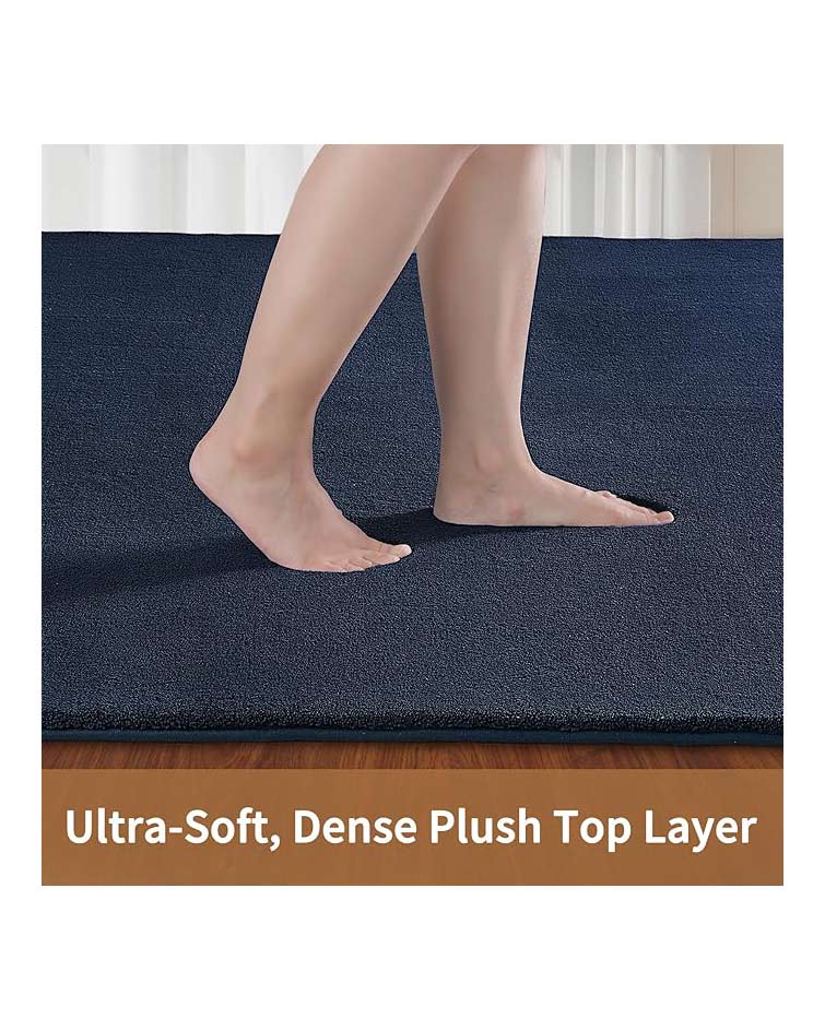 Large Carpet Rug 200 x 290cm Navy Blue 