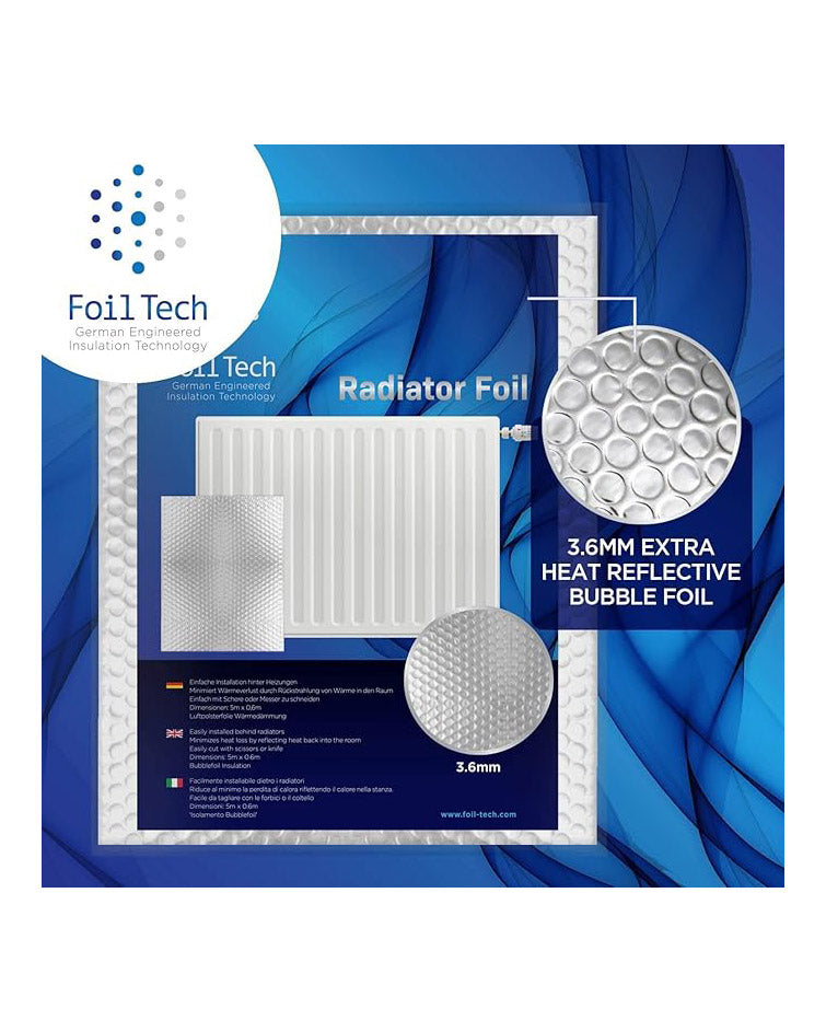 Radiator Foil Insulation 3.6mm  Extra Thick ‎500 x 60cm