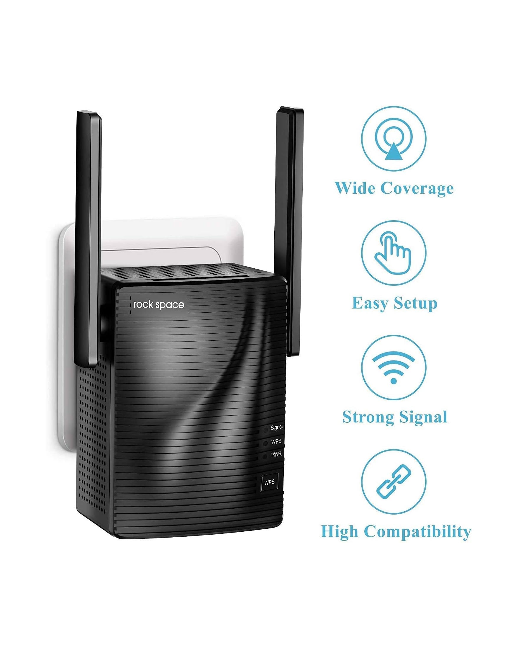 Rockspace AC1200 WiFi Range Extender Dual Band WiFi Boost