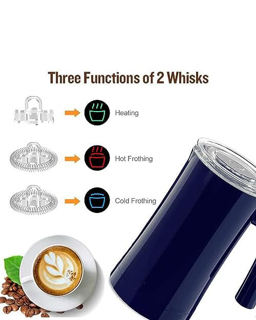 Electric Milk Frother Steamer for Hot or Cold Frothing