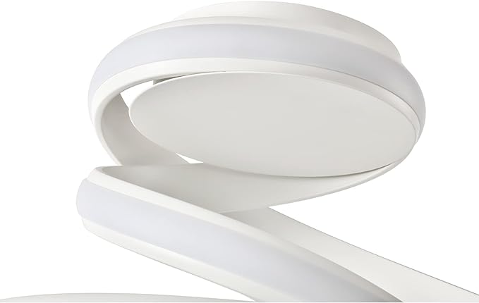 Modern LED Ceiling Light White Spiral Swirl