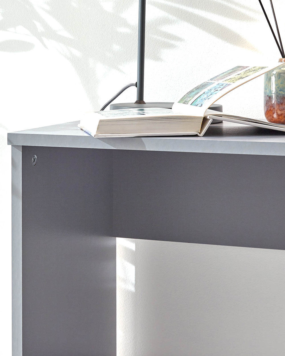 Office Desk Home Study Modern Grey