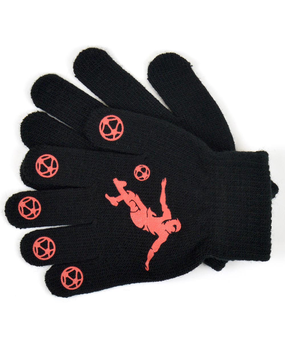 boys magic gripper gloves black stretchy football