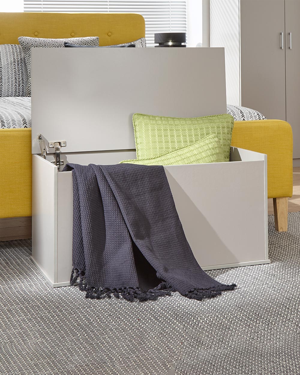 Modern grey deals ottoman