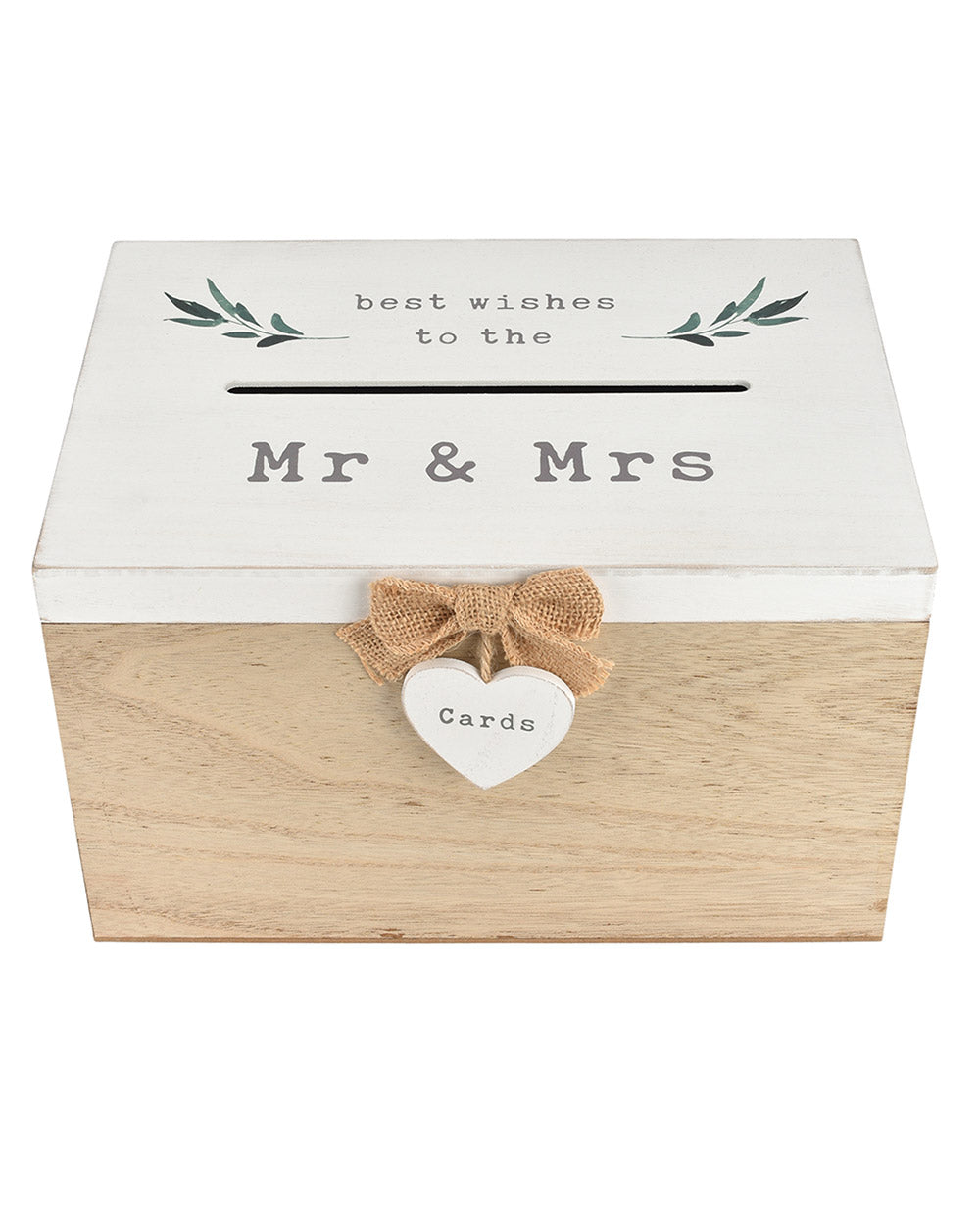 Wedding Post Box Wooden Card Box Mr & Mrs