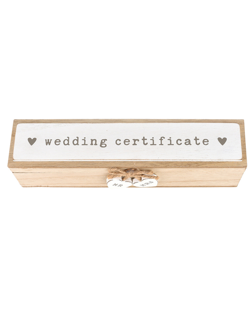 Wedding Certificate Holder Wooden, Natural