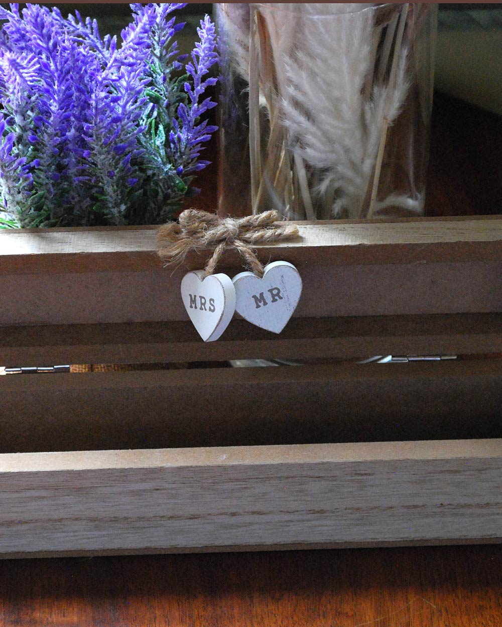 Wedding Certificate Holder Wooden, Natural