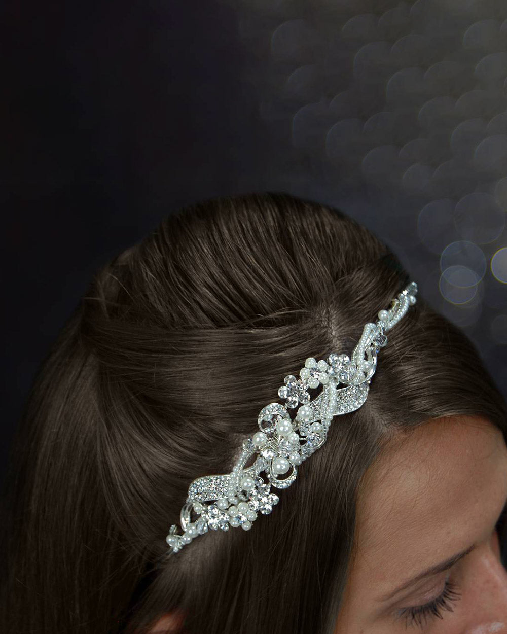 Wedding Headband Elegant Bead And Crystal