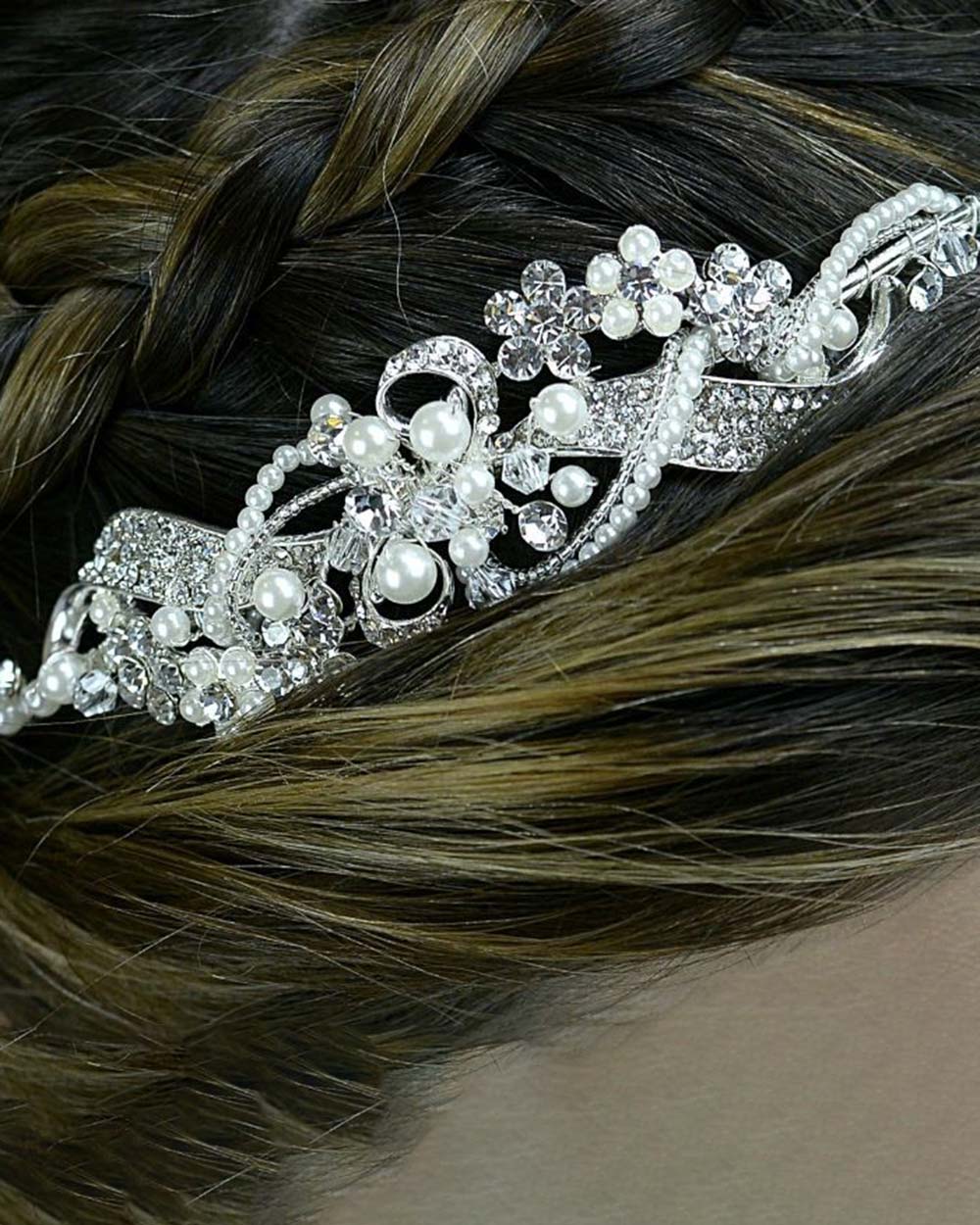 Wedding Headband Elegant Bead And Crystal