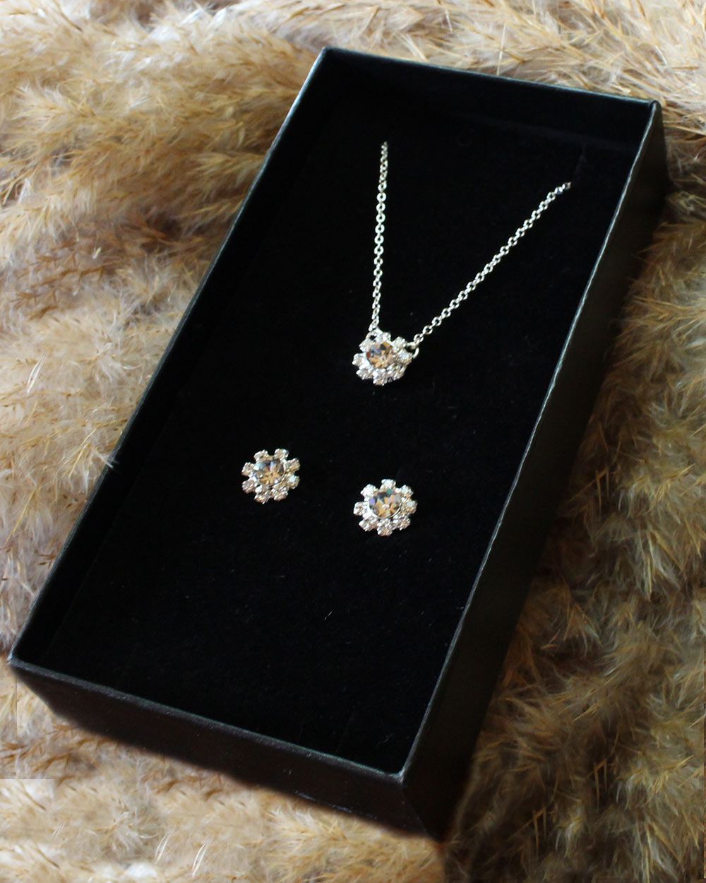 Wedding Jewellery Set Crystal Flower