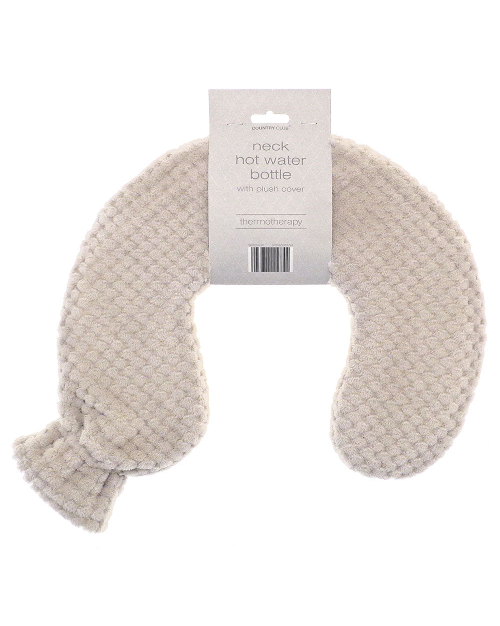 Neck Hot Water Bottle Plush Cover, Stone