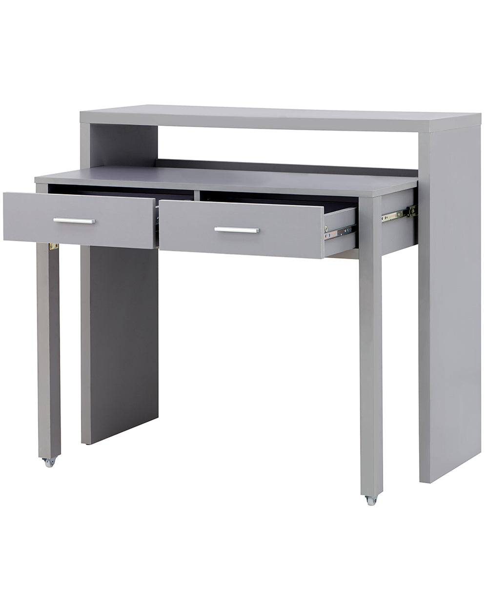 Tressa extendable console desk deals in grey and white