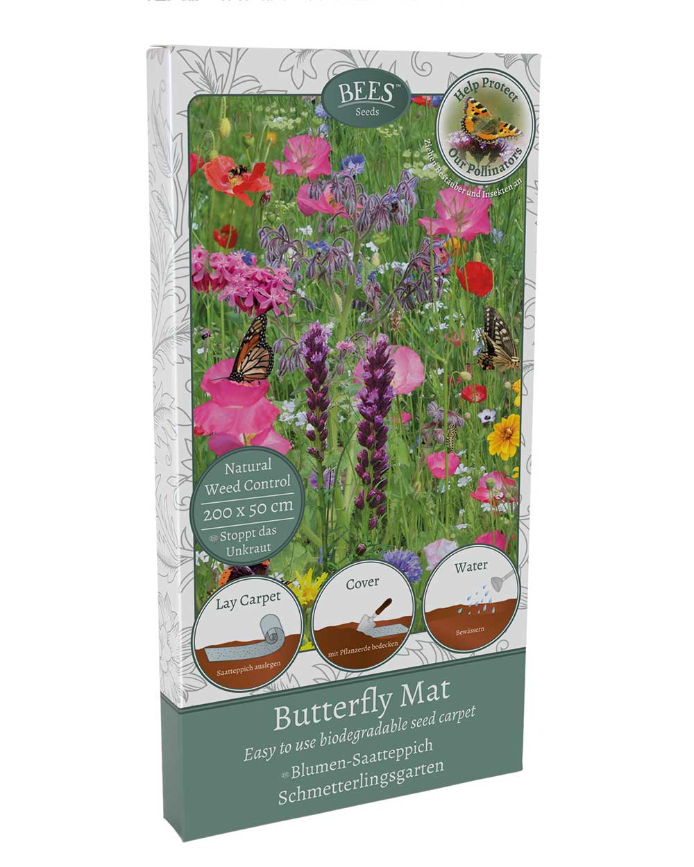 Bees Seeds Wildflower Butterfly Seed Mat Biodegradable