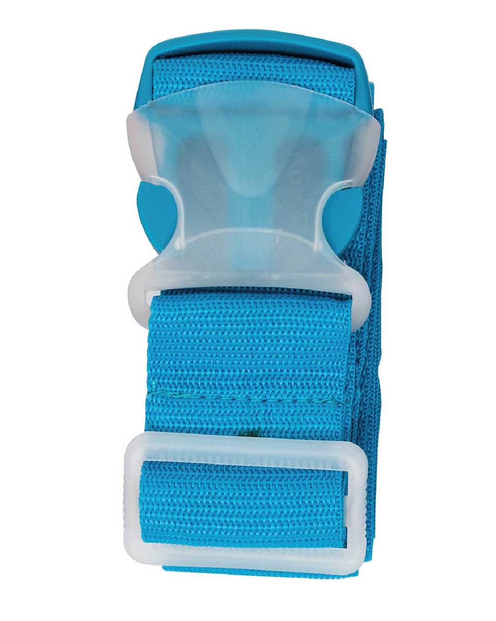 Luggage Strap Adjustable Belt Suitcase Blue without packaging on a white back ground