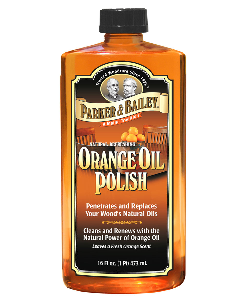Parker and bailey orange oil polish scent on a white background