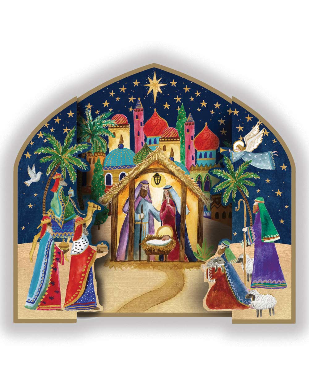 Charity Christmas Cards 10 Pack 3D Nativity