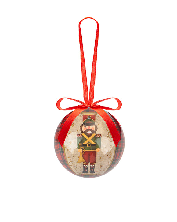12PC Christmas Bauble Set Gift Boxed Nutcracker