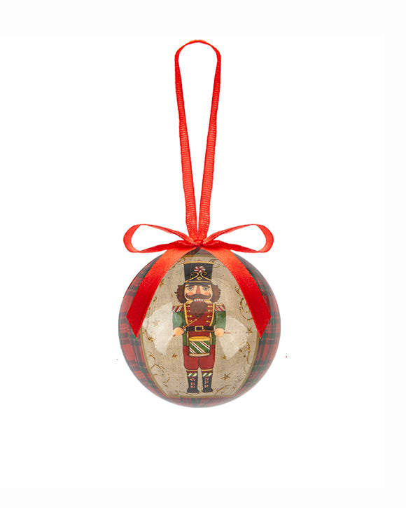 12PC Christmas Bauble Set Gift Boxed Nutcracker