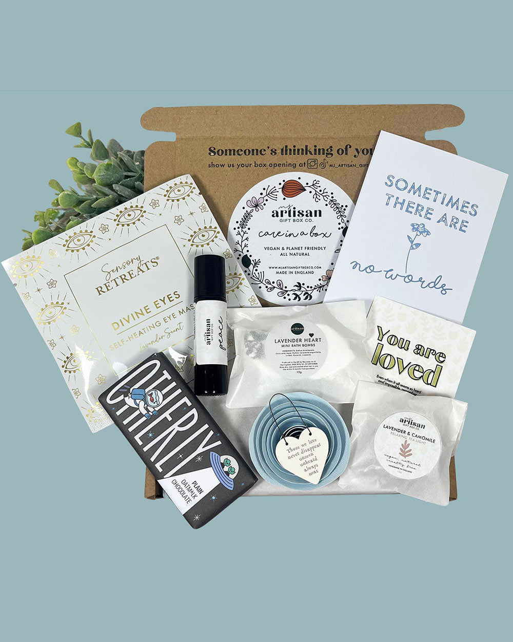 Sympathy Hamper Bereavement Care Gift Set Blue