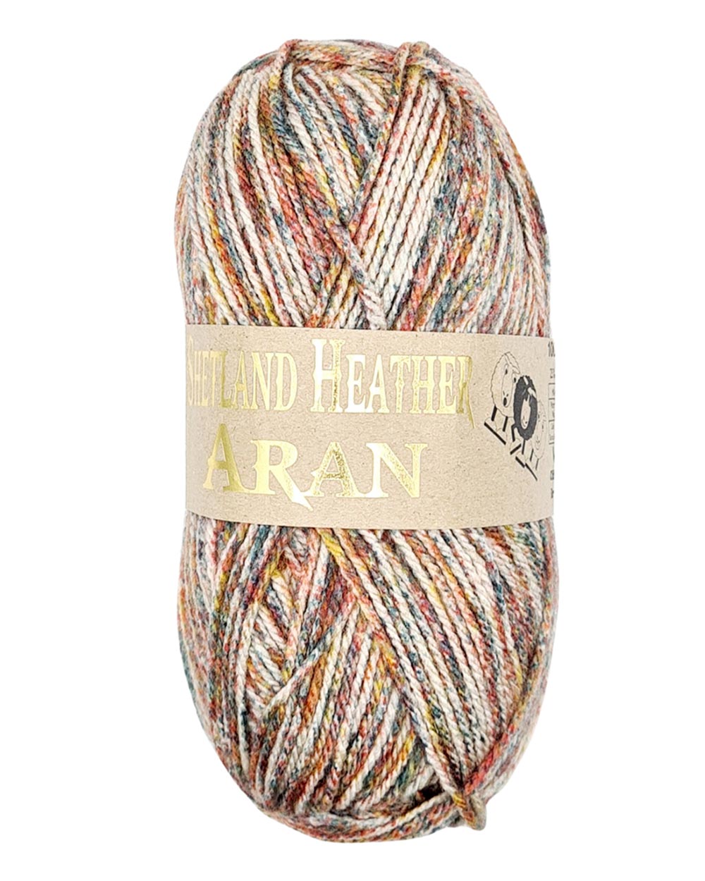 Woolcraft Shetland Heather Aran Wool 100g