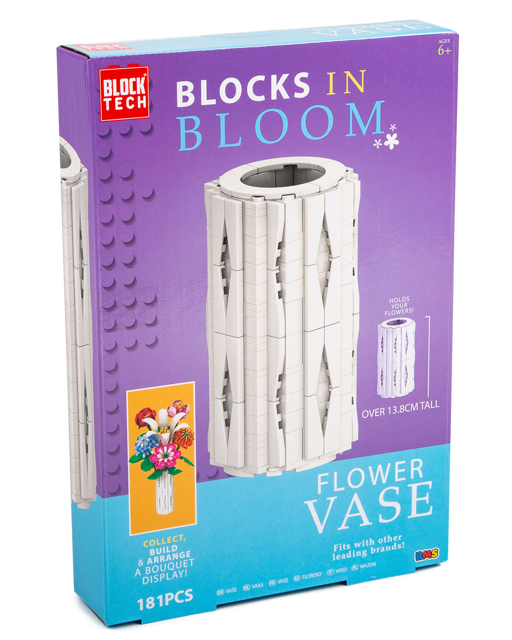 Blocks in Bloom Flower Vase 6+