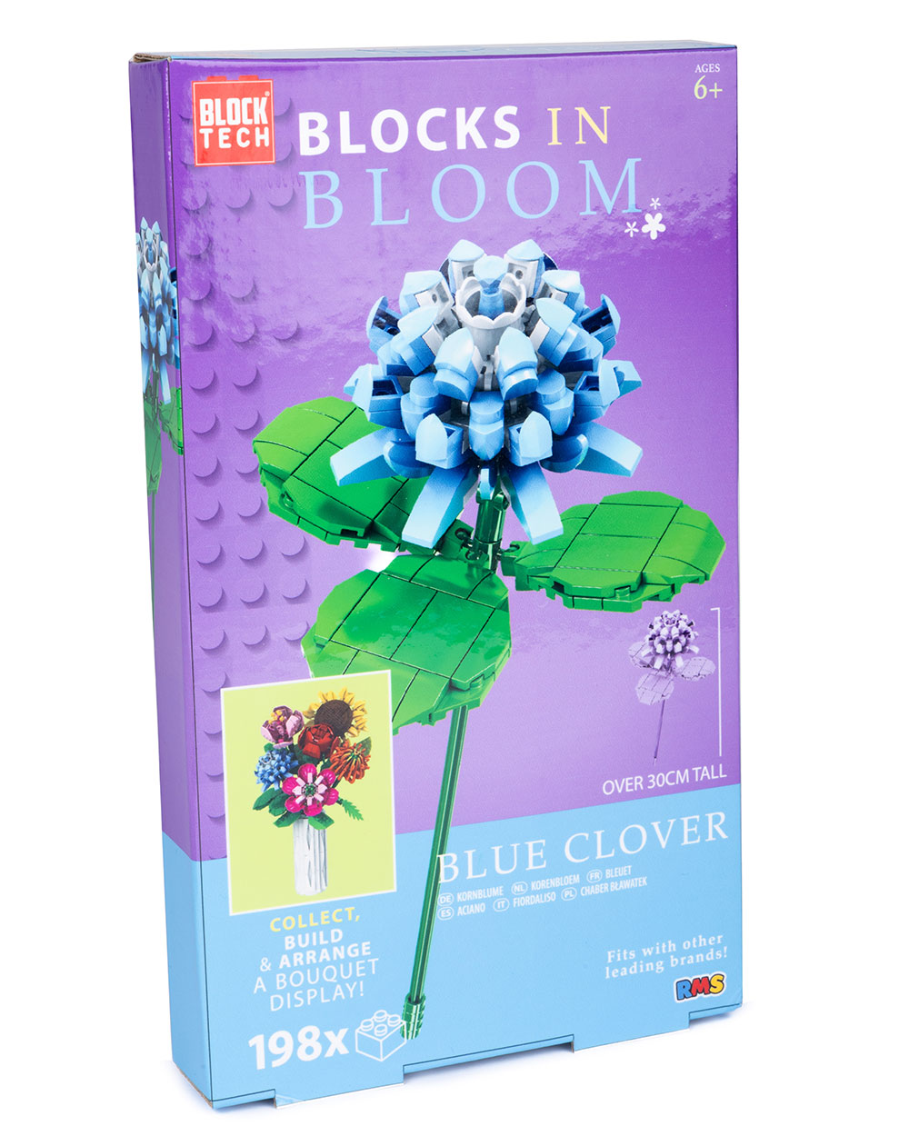 Blocks in Bloom Blue Clover Build Set 6+