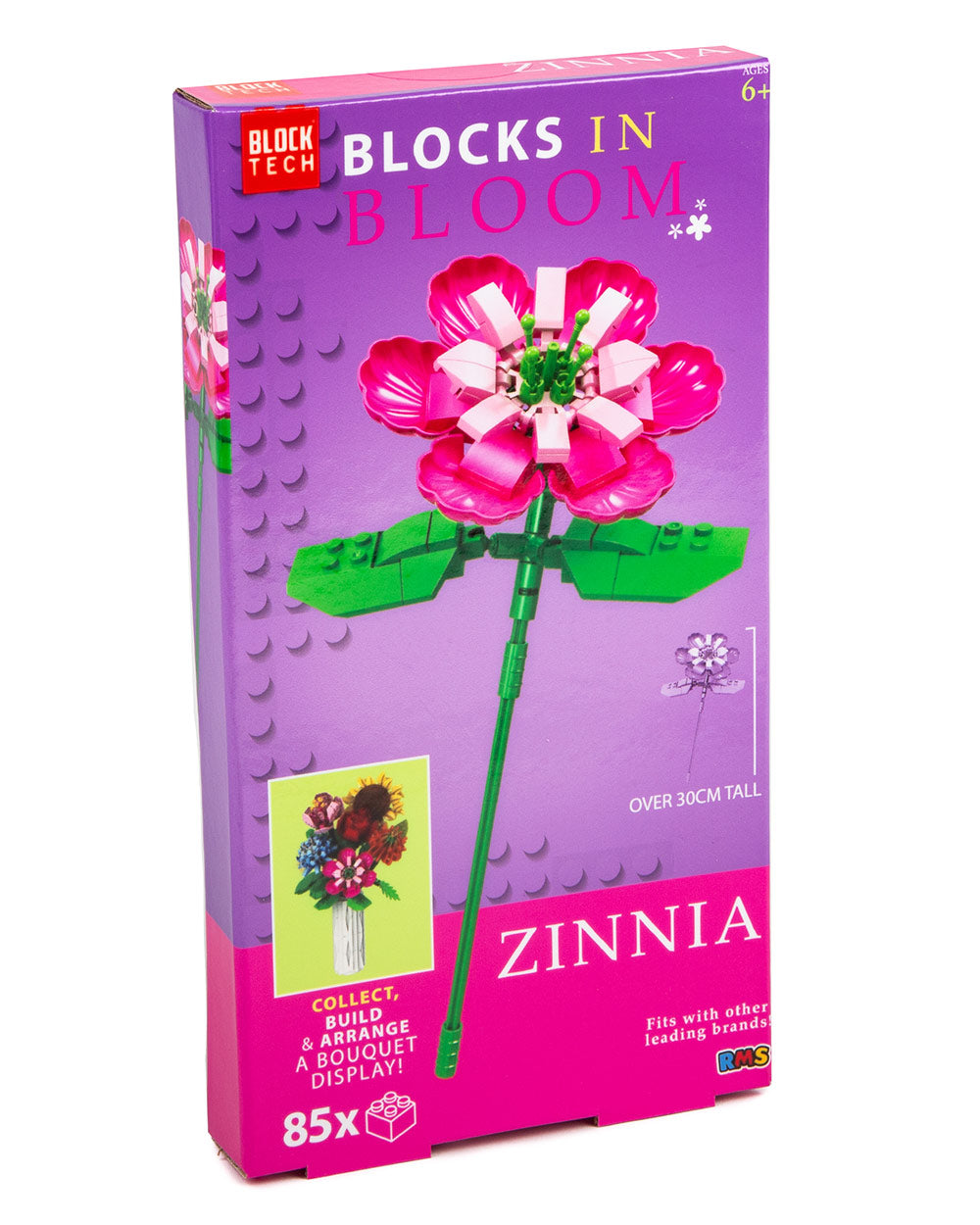 Blocks In Bloom Zinnia Build Set 6+