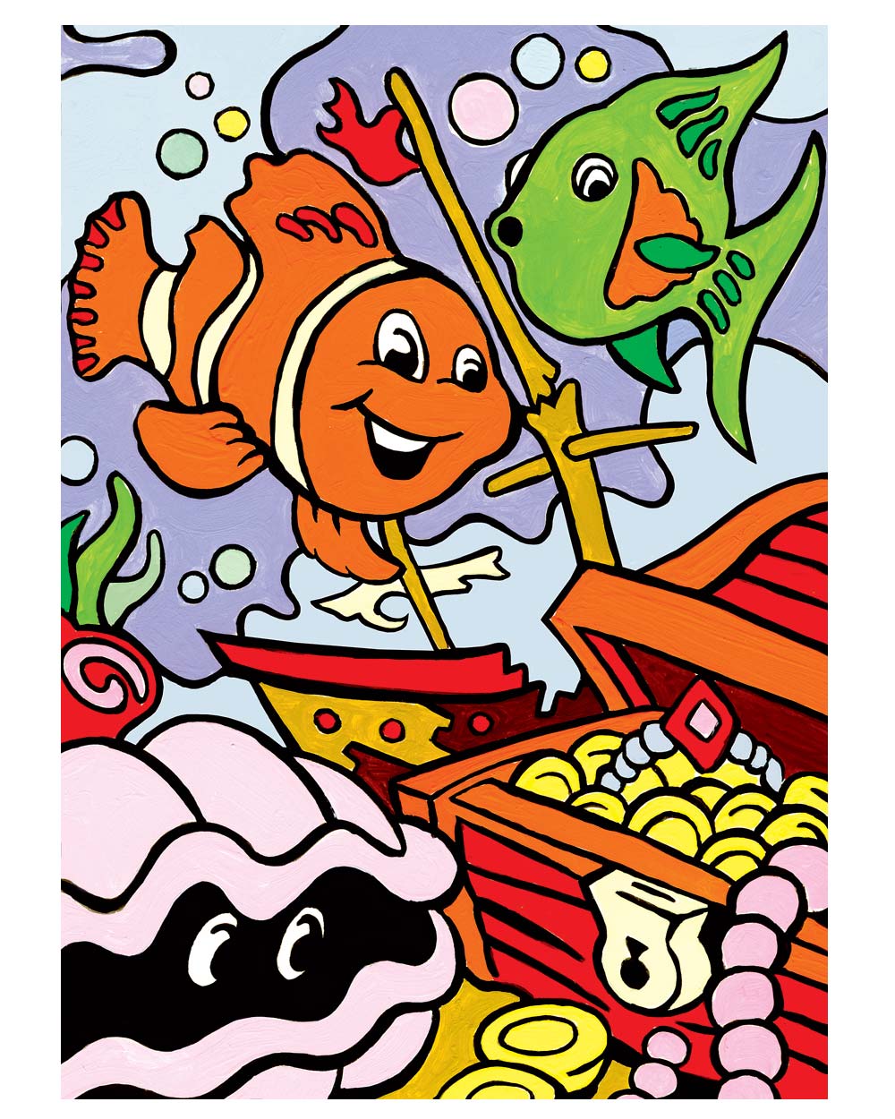 My First Paint By Number Kit Underwater Treasures Age 4+