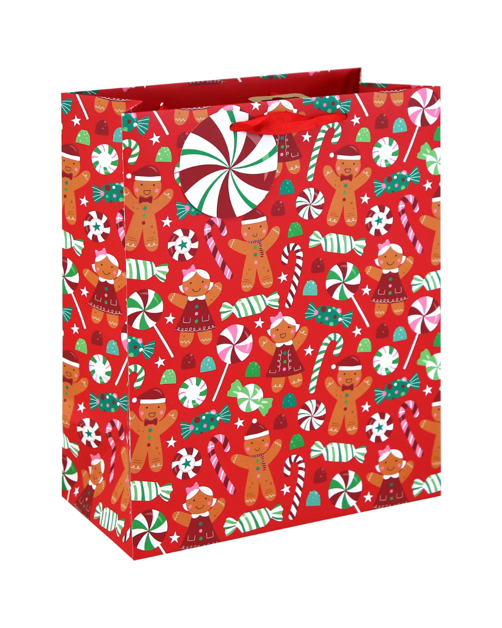 Christmas Gift Bag Gingerbread Large