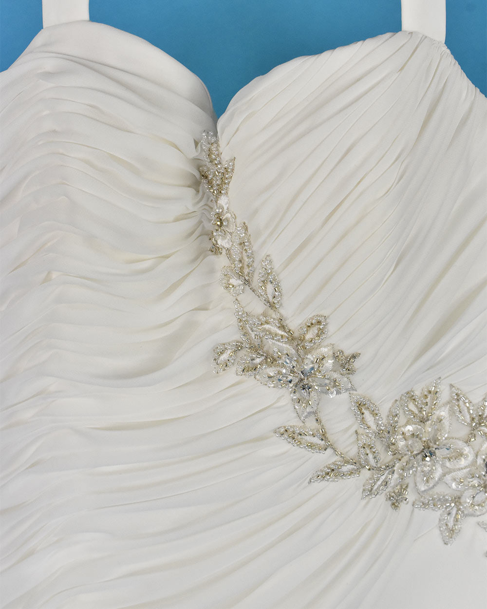 Romantica Ivory Halter Neck Organza Wedding Dress Size 10