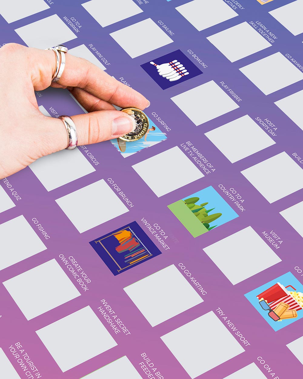 100 Things To Do With Family Bucket List Scratch Off Poster