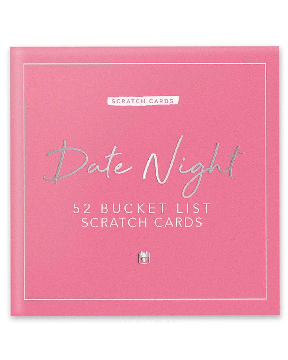 Date Night Bucket List Scratch Cards Gift boxed on a white back ground