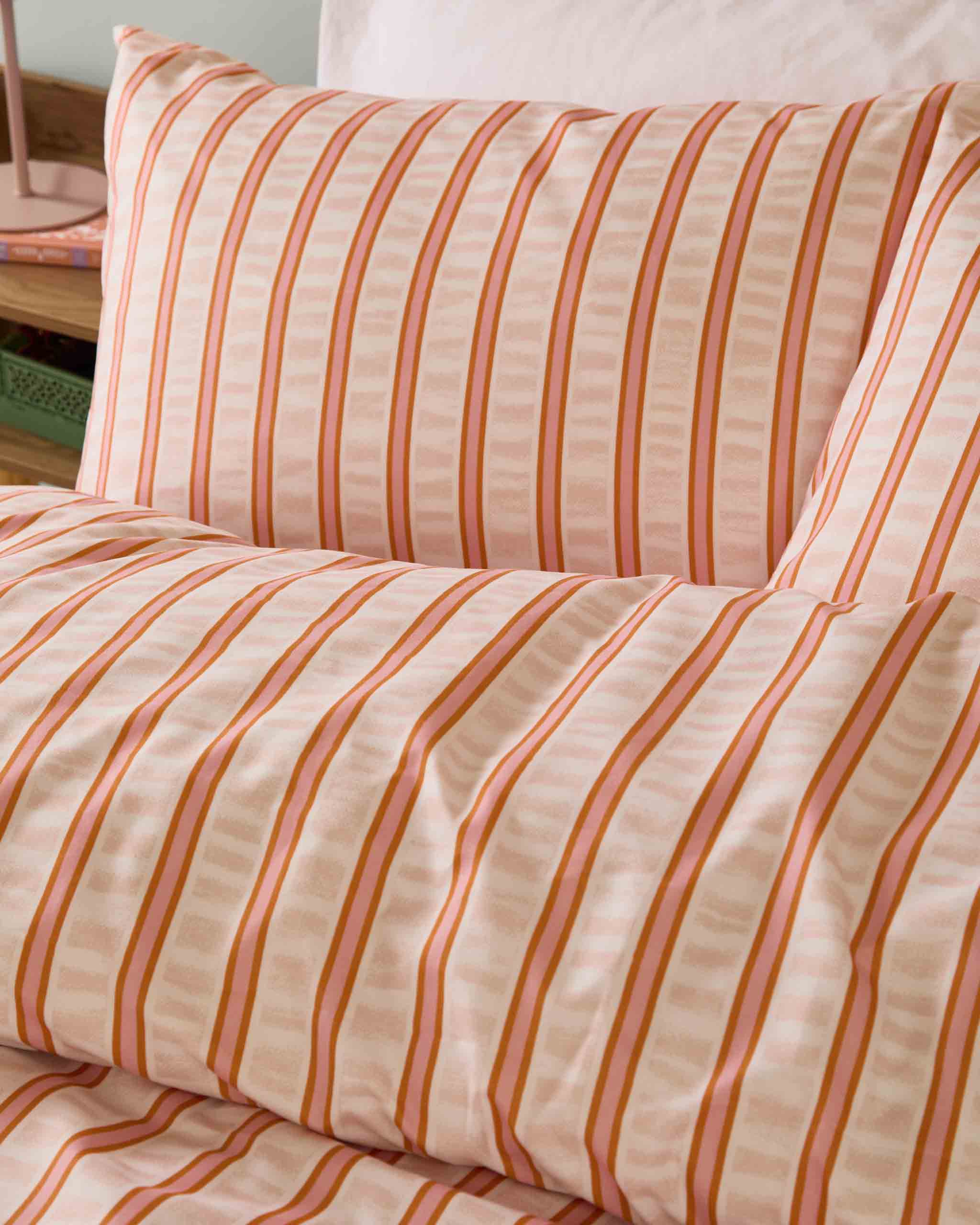 Hettie Duvet Set Single Double King Orange