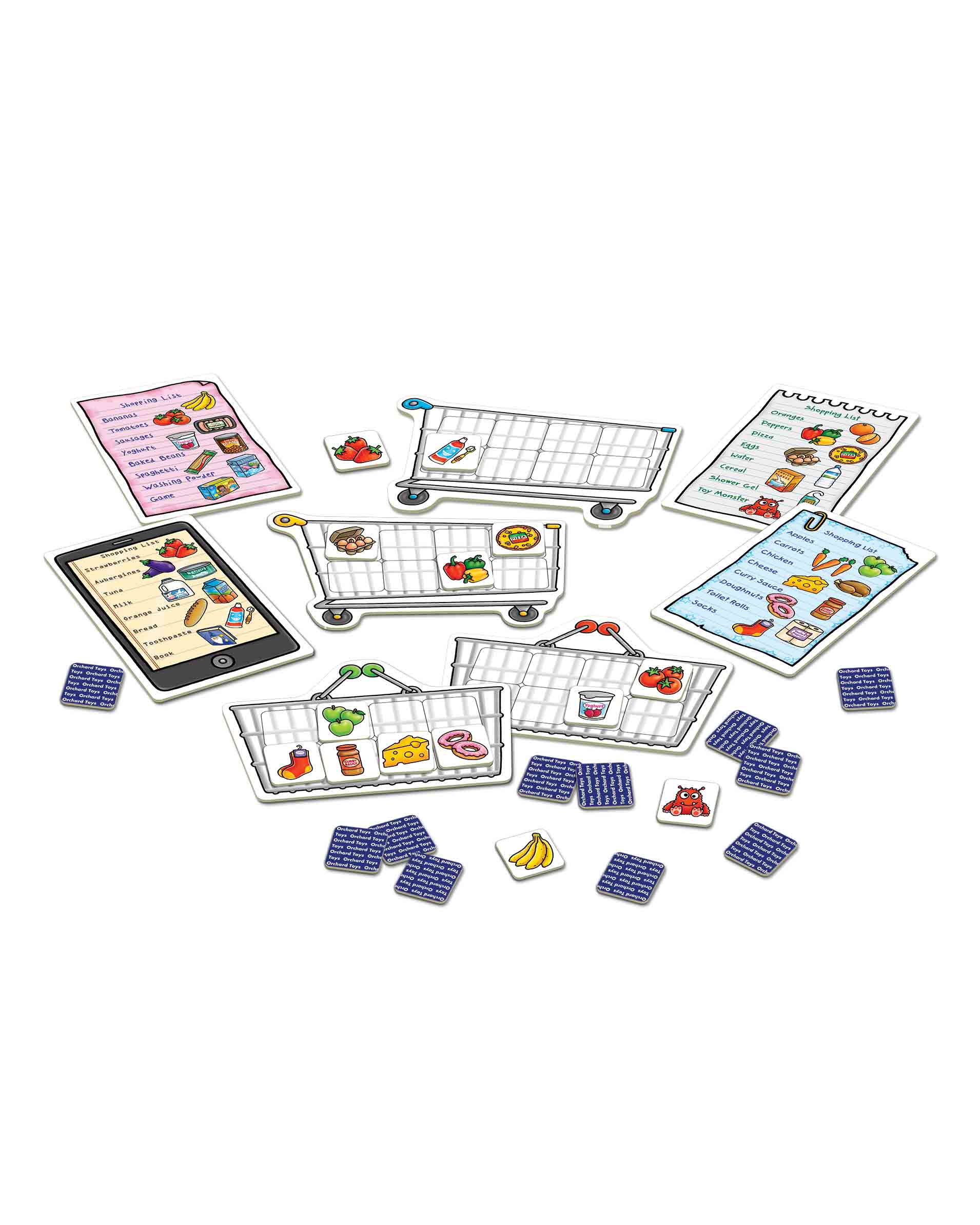Kids Shopping List Lotto Board Game Age 3+