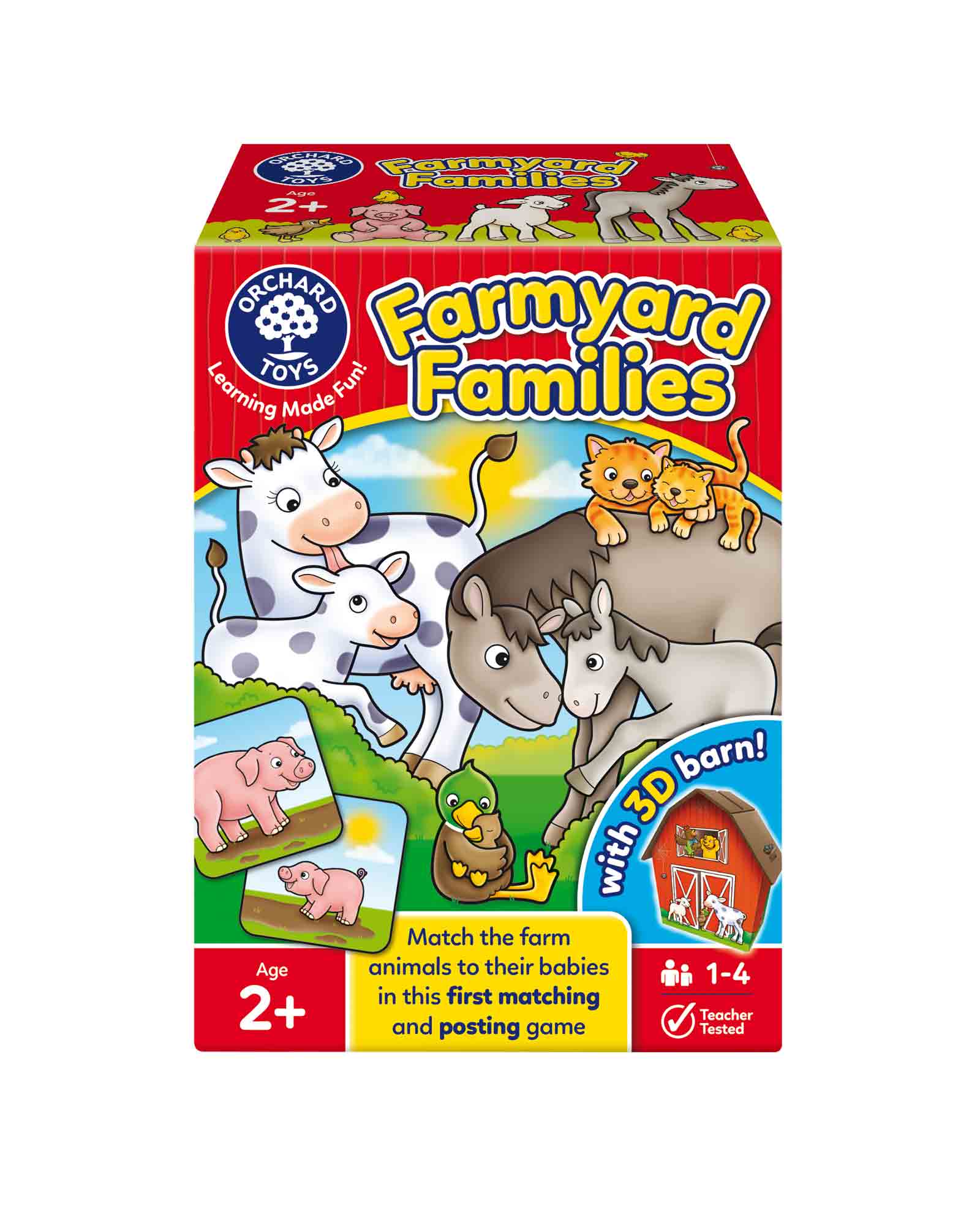 Kids Farmyard Families Matching Card Game Age 2+