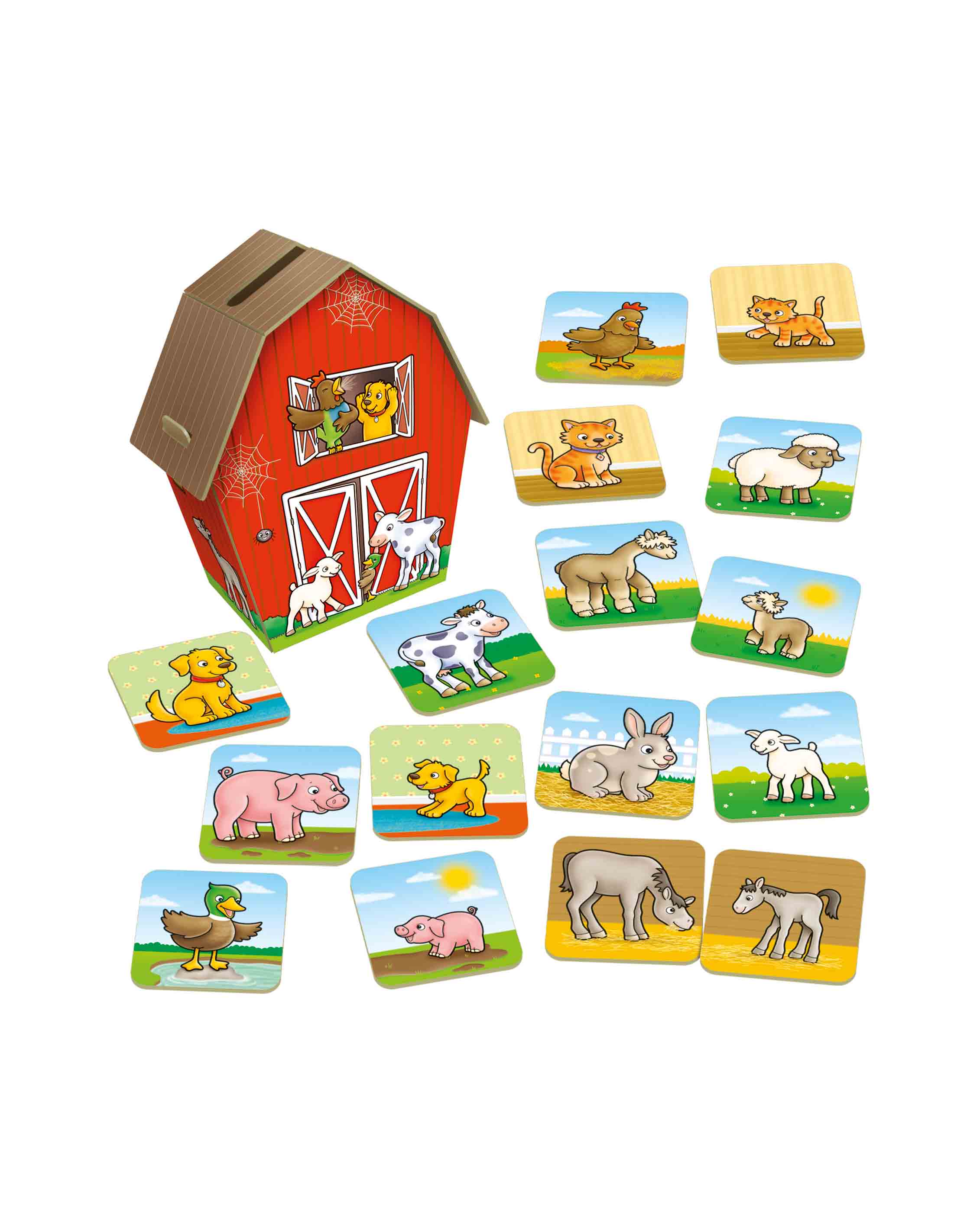 Kids Farmyard Families Matching Card Game Age 2+