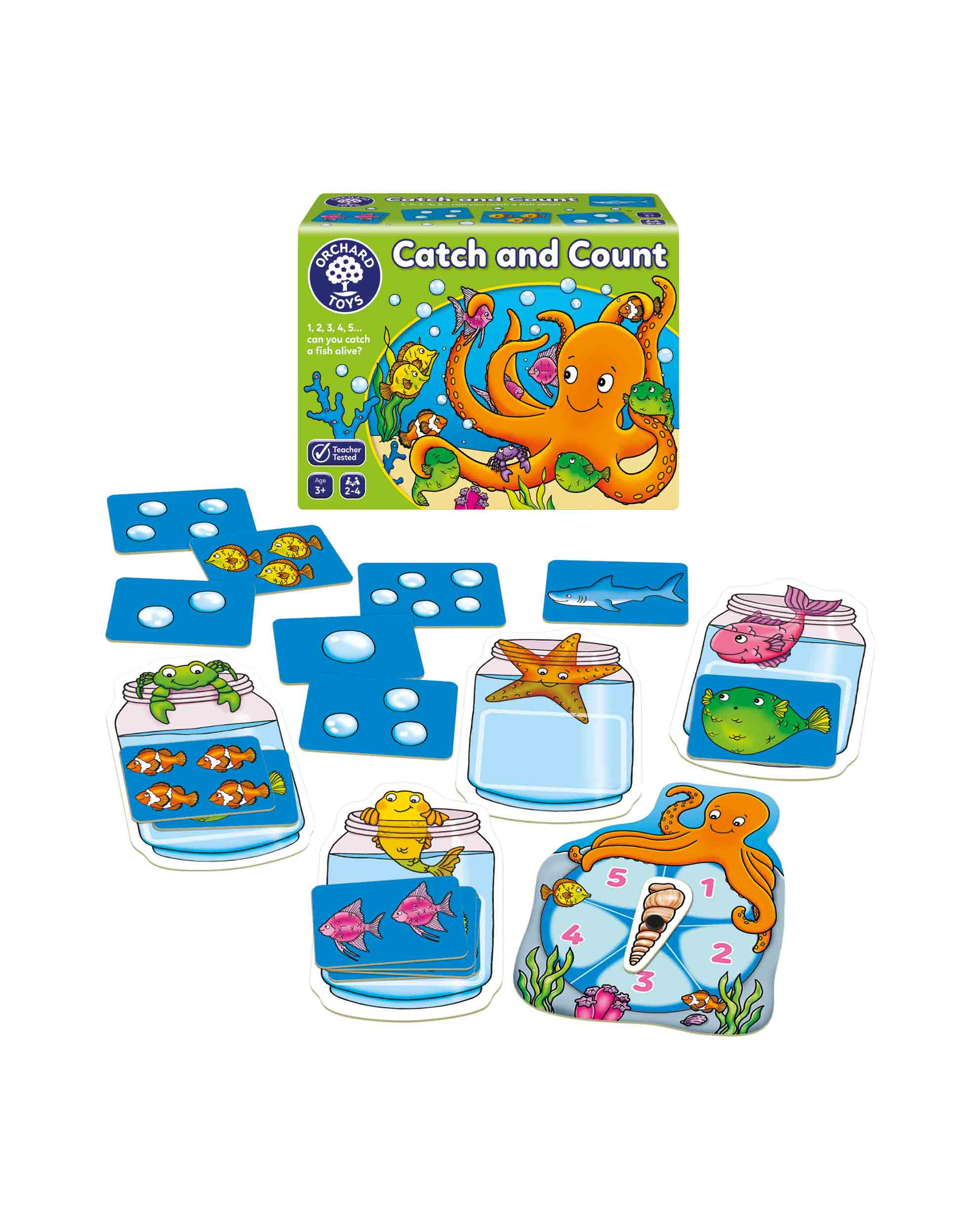 Kids Catch and Count Matching Card Game Age 3+